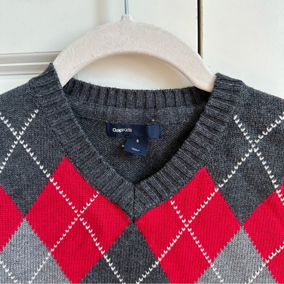 Gap Kids Grey Red Sweater Size Small - Picture 8 of 14